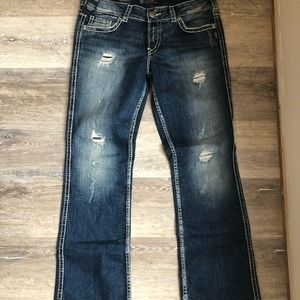 Silver Suki Mid-Rise Slim Bootcut Size 32 Jeans